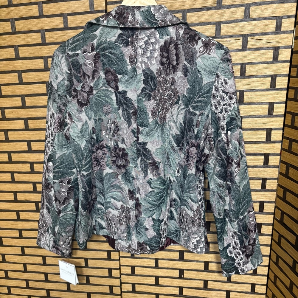 Sag Harbor Floral Jacket Size 12 - Picture 2 of 7